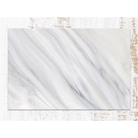 Marmor Streifen Grau Vinyl Matte, Graue Bodenmatte, Weißer Teppich, Linoleum Pvc Dekorative Komfort Matte von CoralHorizon