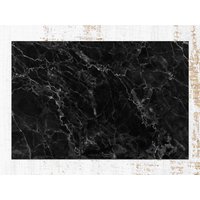 Natürliche Vinyl-Matte Aus Schwarzem Marmor, Bodenmatte Vinyl, Weißer Vinylteppich, Linoleumteppich Küchenmatte, Bereichsteppich, Küchenmatten Natürliche Vinyl-Matte Aus Schwarzem Marmor, Bodenmatte Vinyl, Weißer Vinylteppich, Linoleumteppich Küchenmatte, Bereichsteppich, Küchenmatten von CoralHorizon
