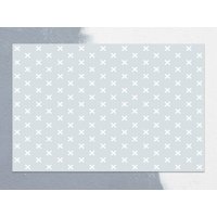 Winziges Weißes Kreuz Vinyl Bodenmatte, Mint Linoleum Teppich, Beige Küchen Matte, Kunstmatte von CoralHorizon