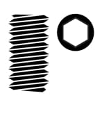 CORALLY Klemmschrauben aus Stahl M3 x 3 mm Sechskant (10 Stück) – C-3004-30-03 von Corally