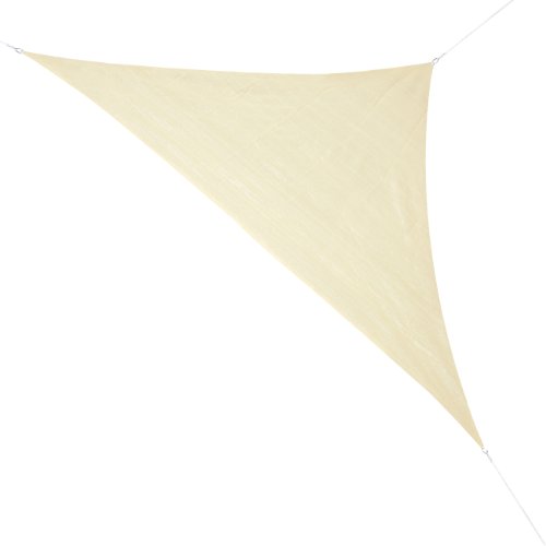 Corasol COR10RA36-SB Premium Sonnensegel 3,6 x 3,6 x 5 m, 90 Grad Dreieck, sandbeige von Corasol
