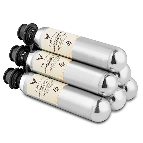 Coravin CO2-Kapseln für Schaumweine zur Verwendung mit dem Sparkling-Konservierungssystem | Jede Kapsel ermöglicht die Aufbewahrung von bis zu 7 Standardflaschen mit 750 ml, 6 Stück von Coravin