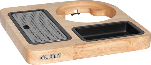 Corby Canterbury Kompaktes Willkommenstablett aus hellem Holz von Corby of Windsor