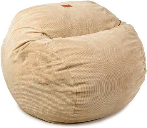CordaRoy's, Corduroy Convertible Chair Folds from Bean Bag to Bed, As Seen on Shark Tank-Khaki, Full Size Sitzsack, Polyester von CordaRoy's