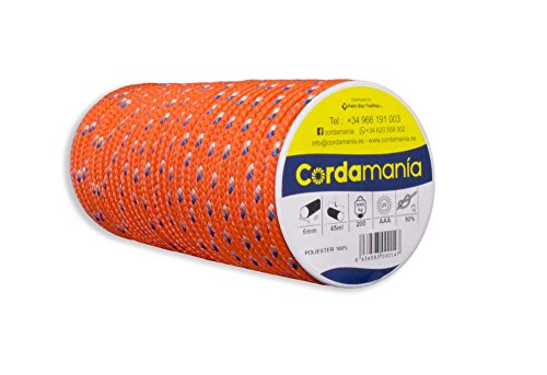 cordamanía cmde10cjgz-Seil 6 mm Orange von Cordamanía