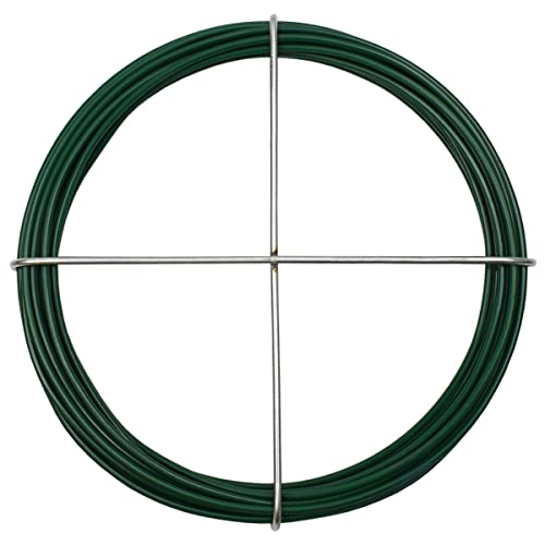 Corderie Italiane®, 006002536 Kunststoff-Eisendraht, Durchmesser 1,0 mm, 25 m, grün von Corderie Italiane