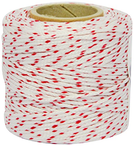 Corderie Italiane 006011460 Kordelzug Nylon B/R, 1.8 mm-050 MT auf Tube, biianco/rot von Corderie Italiane