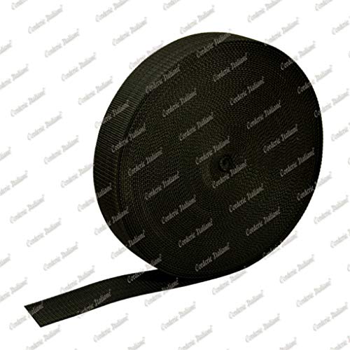 Corderie Italiane 2016038 – 00 Klebeband, Stoff schweren, 30 mm, 50 mt, Schwarz von Corderie Italiane