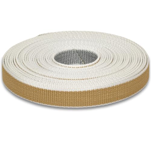 corderie Italiane – 006000020 – Gurt für Rollladen aus Polypropylen, 22 mm, 7,5 m, beige/grau von Corderie Italiane