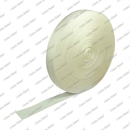 corderie Italiane 2015833 – 00 Leinwand schwere Band 30 mm x 50 m white Farbe: weiß von Corderie Italiane