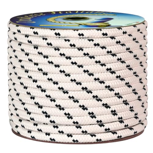 corderie Italiane 6000488 – 00 Braid Nautica 08 – 030 MT mm weiß mit Etikett aus Kunststoff blau Farbe: weiß blau mit Marker corderie Italiane 6000488 – 00 Braid Nautica 08 – 030 MT mm weiß mit Etikett aus Kunststoff blau Farbe: weiß blau mit Marker von Corderie Italiane