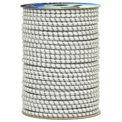 corderie Italiane 6005087 – 00 Braid elastisch 8 mm-50 M White Farbe: Weiß von Corderie Italiane