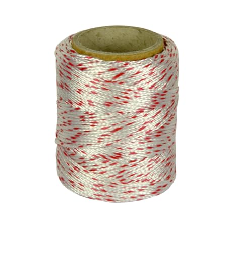 corderie Italiane 6011453 – 00-Saite Sicherheit Nylon/R B 1,8 mm-025 MT in das Rohr biianco Farbe Rot/Weiß/Rot von Corderie Italiane