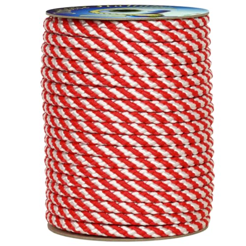 corderie Italiane 6024668 – 00 Braid Signalisation 10 mm x 100 m bibianco/rot von Corderie Italiane