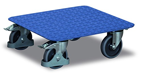 Kistenroller mit Riffelblechladefläche RAL5010 Enzianblau Möbelroller von Cordes