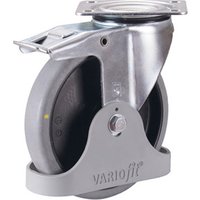 VARIOfit Bremsrolle 125 x 32 mm grau elektrisch leitfähig von Cordes