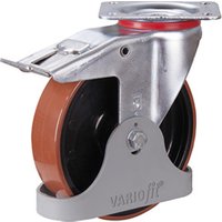 VARIOfit Bremsrolle Polyurethan 200 x 50 mm 92° Shore A 200 x 50 mm 75 x 80 x 105 mm Polyurethan VARIOfit Bremsrolle Polyurethan 200 x 50 mm 92° Shore A 200 x 50 mm 75 x 80 x 105 mm Polyurethan von Cordes