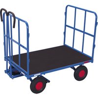 VARIOfit Handpritschenwagen mit 2 Rohrgitterwänden Luftbereifung 940 x 700 mm Traglast 700 kg von Cordes