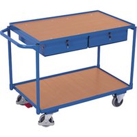 VARIOfit Tischwagen mit 2 Ladeflächen und 2 Schubladen Schiebegriff waagerecht von Cordes
