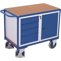 VARIOfit Werkstattwagen mit 1 Ladefläche 1 Schrank und 4 Schubladen Traglast 500 kg von Cordes