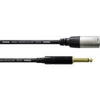 Cordial CCM 10 MP XLR Verbindungskabel [1x XLR-Stecker - 1x Klinkenstecker 6.35 mm] 10.00m Schwarz von Cordial