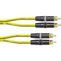 Cordial CEON DJ RCA 0.6 Y Audio Verbindungskabel [1x Cinch-Stecker - 1x Cinch-Stecker] 0.60m Gelb von Cordial