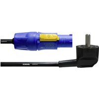 Cordial CFCA 1,5 SRC Strom Anschlusskabel [1x Schutzkontakt-Stecker - 1x PowerCon-Stecker] 1.50m Bla von Cordial