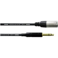 Cordial CFM 0,6MV XLR Adapterkabel [1x XLR-Stecker - 1x Klinkenstecker 6.35 mm] 0.60m Schwarz von Cordial