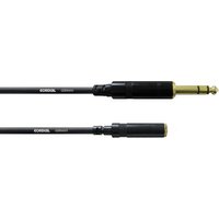 Cordial CFM 3 VY Audio Verlängerungskabel [1x Klinkenstecker 6.35mm - 1x Klinkenbuchse 3.5 mm] 3.00m von Cordial