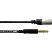 Cordial CFM6MV XLR Adapterkabel [1x XLR-Stecker - 1x Klinkenstecker 6.35 mm] 6.00m Schwarz von Cordial