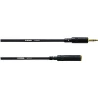 Cordial CFS 3 WY Audio Verlängerungskabel [1x Klinkenstecker 3.5mm - 1x Klinkenbuchse 3.5 mm] 3.00m von Cordial