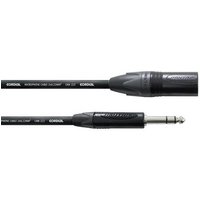Cordial CPM 5MV XLR Adapterkabel [1x XLR-Stecker - 1x Klinkenstecker 6.35 mm] 5.00m Schwarz von Cordial
