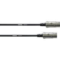 Cordial MIDI Verbindungskabel [1x XLR-Stecker 5 polig - 1x XLR-Stecker 5 polig] 3.00m Schwarz von Cordial