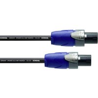 Cordial Lautsprecher Kabel [1x Typ SPK-Stecker - 1x Typ SPK-Stecker] 2 x 2.5mm² 1.50m Schwarz von Cordial
