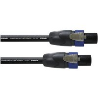 Cordial Lautsprecher Kabel [1x Typ SPK-Stecker - 1x Typ SPK-Stecker] 4 x 2.5mm² 1.50m Schwarz von Cordial