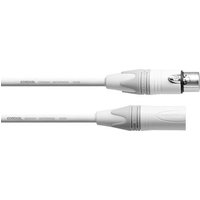 Cordial XLR Verbindungskabel [1x XLR-Buchse - 1x XLR-Stecker] 5.00m Weiß von Cordial