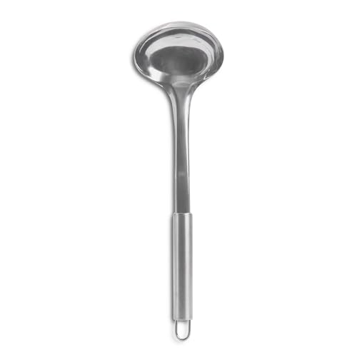 Core Kitchen Premium Edelstahl Schöpfkelle - Langlebiger BPA-freier Suppen- und Soßen-Servierlöffel mit ergonomischem Griff - Silber von Core Kitchen