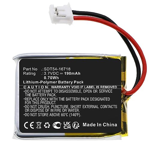 CoreParts Battery 0.70Wh Li-Polymer 3.7V 190mAh Black for, MBXDC-BA082 CoreParts Battery 0.70Wh Li-Polymer 3.7V 190mAh Black for, MBXDC-BA082 von CoreParts