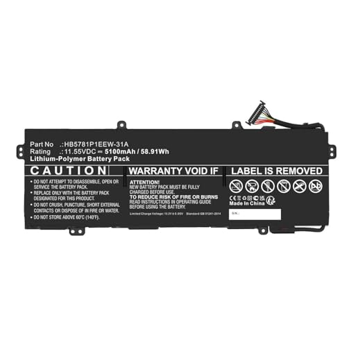 CoreParts Battery 11.55V 5100mAh 58.91Wh for Huawei Notebook, MBXHU-BA0019 CoreParts Battery 11.55V 5100mAh 58.91Wh for Huawei Notebook, MBXHU-BA0019 von CoreParts