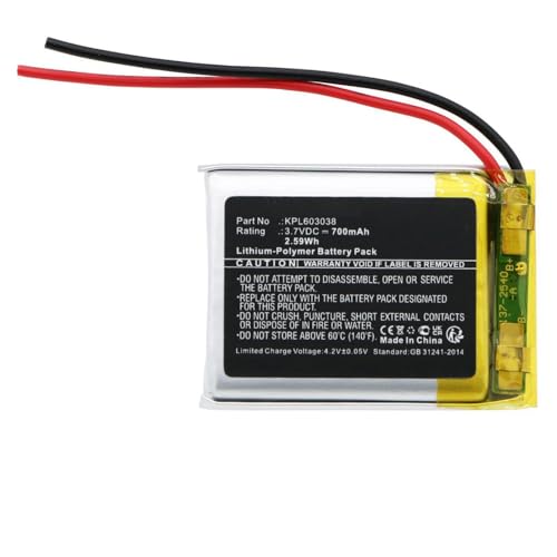 CoreParts Battery 2.59Wh 3.7V 700mAh for Audio-Technica Wireless, MBXWHS-BA233 von CoreParts
