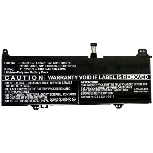 CoreParts Battery 56.45Wh Li-Polymer 11.52V 4900mAh, Black, MBXLE-BA0337 CoreParts Battery 56.45Wh Li-Polymer 11.52V 4900mAh, Black, MBXLE-BA0337 von CoreParts