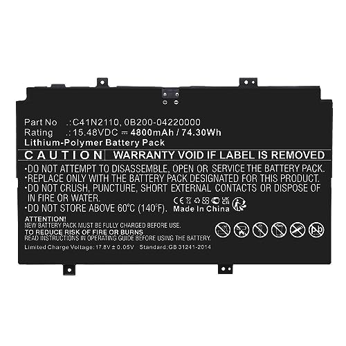 CoreParts Battery 74.30Wh Li-Polymer 15.48V 4800mAh Black, MBXAS-BA0327 CoreParts Battery 74.30Wh Li-Polymer 15.48V 4800mAh Black, MBXAS-BA0327 von CoreParts