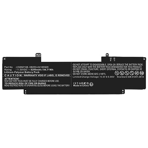 CoreParts Battery 95.76Wh Li-Polymer 15.2V 6300mAh Black for Asus, MBXAS-BA0331 CoreParts Battery 95.76Wh Li-Polymer 15.2V 6300mAh Black for Asus, MBXAS-BA0331 von CoreParts