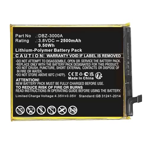 CoreParts Ersatzteil Battery 3.8V 2500mAh 9.50Wh for Doro Mobile, Smartphone, MBXMP-BA1826 CoreParts Ersatzteil Battery 3.8V 2500mAh 9.50Wh for Doro Mobile, Smartphone, MBXMP-BA1826 von CoreParts