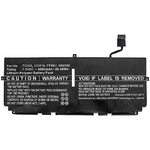 CoreParts Laptop Battery for Dell 45.60Wh Li-Polymer 7.6V, MBXDE-BA0246 von CoreParts