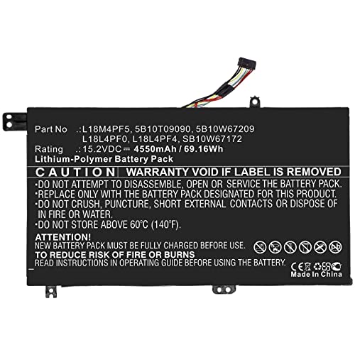 CoreParts Laptop Battery for Lenovo 69.16Wh Li-Pol 15.2V 4550mAh, W125993478 (69.16Wh Li-Pol 15.2V 4550mAh Black for Lenovo Notebook, Laptop xiaoxin Air 15 2019) von CoreParts