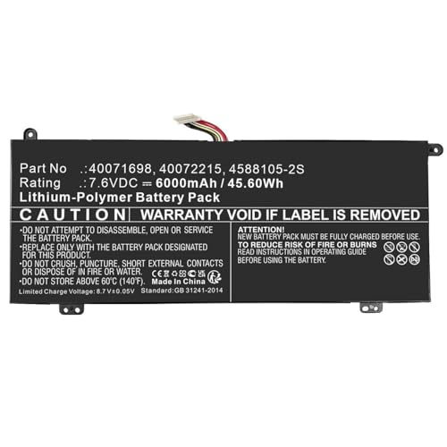 CoreParts Laptop Battery for Toshiba 46Wh Li-ion 7.6V 6000mAh, MBXTO-BA0066 CoreParts Laptop Battery for Toshiba 46Wh Li-ion 7.6V 6000mAh, MBXTO-BA0066 von CoreParts