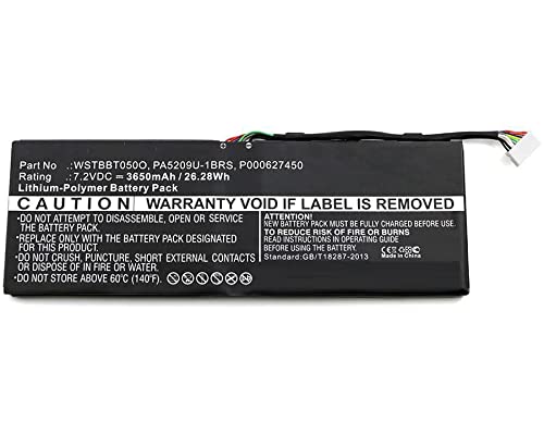 MicroBattery 26.28Wh Toshiba Laptop Battery Li-Pol 7.2V 3650mAh, MBXTO-BA0027 (Li-Pol 7.2V 3650mAh Black, Satellite L10T, Satellite L10W, Satellite L10W-B, Satellite L10W-b1200, S) von CoreParts