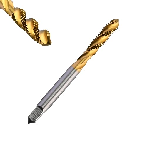 Corintian HSS TiN Spiralgewindebohrer – Form C, RSP 35°, Ø M2-M24, Maschinengewindebohrer mit TiN-Beschichtung für Sackloch- und Innengewinde von Corintian