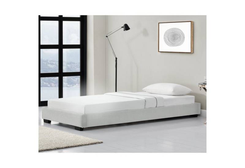 Corium Polsterbett, »Masari« Modernes Bett 90x200cm mit Lattenrost weiß Kunstleder von Corium